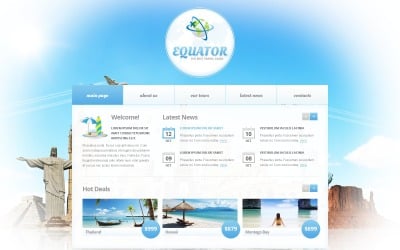 Free Travel Guide Website Template