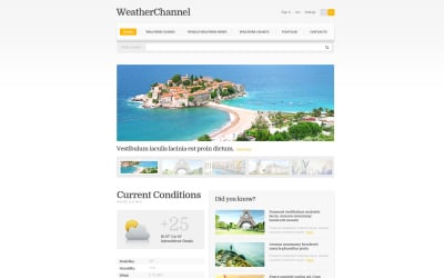 Free TV Channel Responsive Website Template