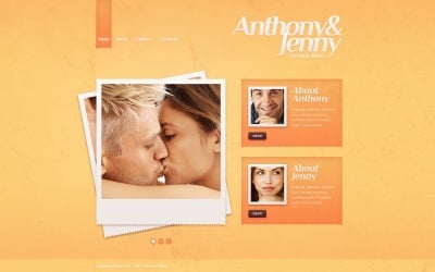 Free Wedding Album Website Design Template
