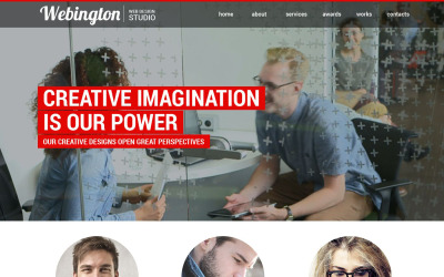 Gratis webstudio-websitesjabloon