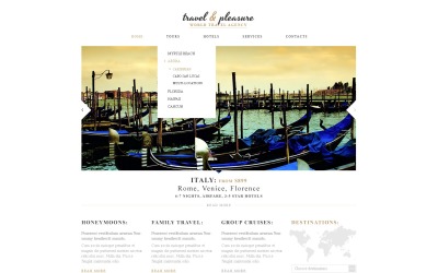 Kostenlose Responsive Website-Vorlage für Reisebüros