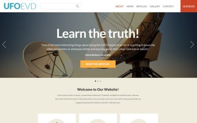 Modèle de site Web réactif Alien gratuit