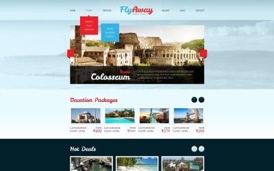 Plantilla de sitio web de agencia de viajes gratis