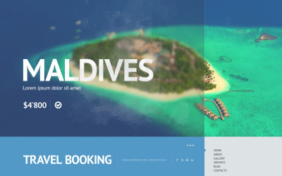 Plantilla de sitio web de tienda de viajes gratis
