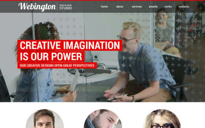 Plantilla de sitio web gratuita de Web Studio