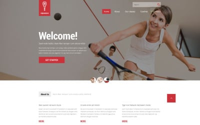 Plantilla de sitio web responsivo de Squash gratis