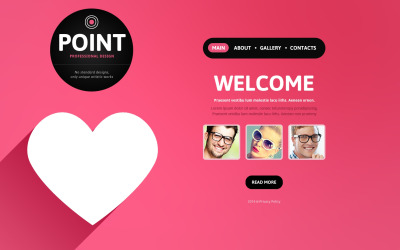 Plantilla responsiva de sitio web de diseño web gratis