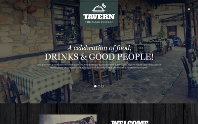Tema de site responsivo de restaurante de tapas gratuito