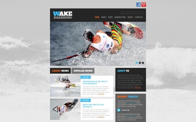 Ücretsiz Sörf Web Sitesi Teması