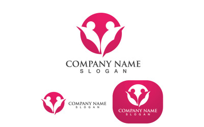 Adozione e famiglia Logo Vector V2