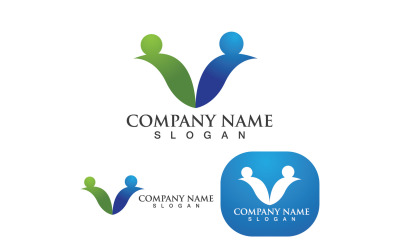 Adozione e famiglia Logo Vector V6