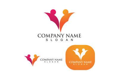 Adozione e famiglia Logo Vector V7