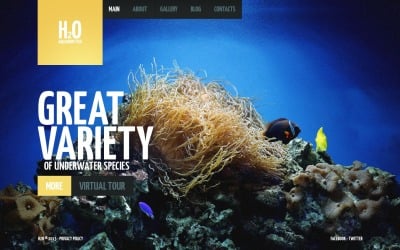 Безкоштовний дизайн веб-сайту про рибу та рибу