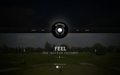 Diseño de sitios web de deportes de golf gratis