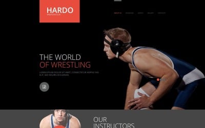 Free Wrestling Courses Website Template