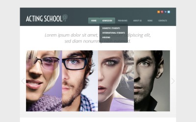 Gratis mall för webbplats för utbildning och lärande