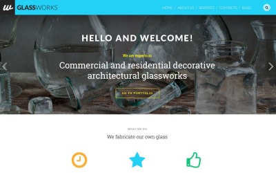 Gratis venstergevoelige websitesjabloon