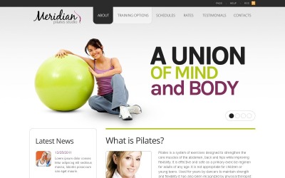 Gratis yoga responsivt webbplatstema