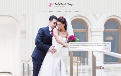 Ingyenes esküvői weboldal sablon