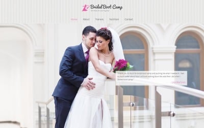 Kostenlose Vorlage für eine Hochzeitswebsite