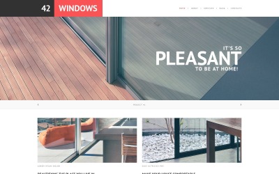 Kostenlose Window-Website-Vorlage