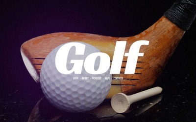 Kostenloses Website-Theme für Golfsport