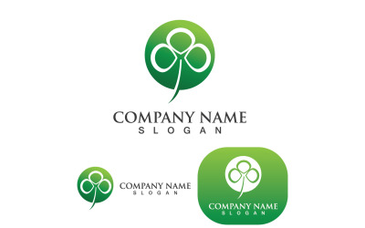 Leaf Clover Green Nature Logo Simple V4