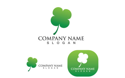 Leaf Clover Green Nature Logo Simple V6