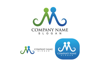 M Logo e simbolo Vector Logo Business V12