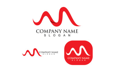 M Logo e simbolo Vector Logo Business V1