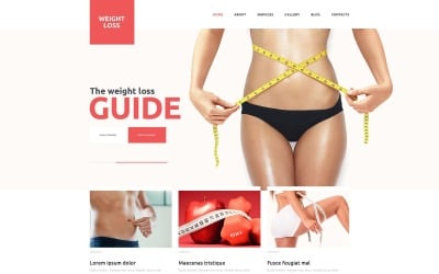 Modello di sito Web reattivo gratuito per la perdita di peso