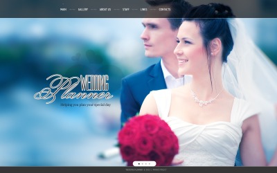 Tema de sitio web gratuito para planificador de bodas