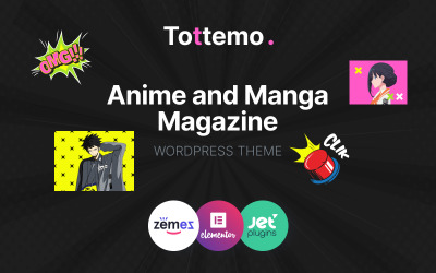 Tottemo - WordPress-thema voor anime, manga en fanmagazines