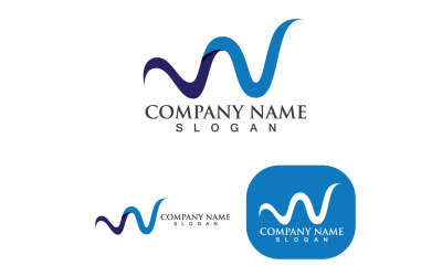 W Logo et symbole Vector Logo Business V2