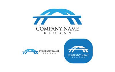 Bridge Logo Mall Vector Design V4
