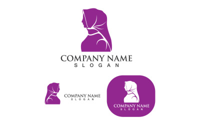 Hijab Woman Logo And Symbol V4