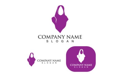 Hijab Woman Logo And Symbol V8