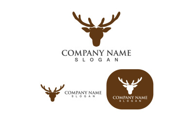 Logotipo y símbolo de cuerno de cabeza de ciervo V5