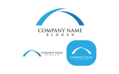 Plantilla de logotipo de puente Diseño vectorial V1