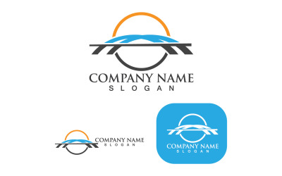 Bridge Logo Mall Vector Design V18