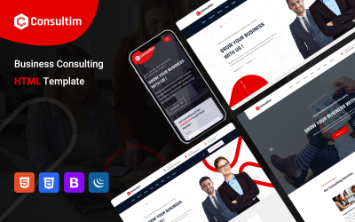 Consultim - HTML шаблон ділового агентства консультацій