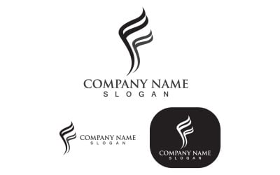 F Logo I Symbol Biznes Litera V8