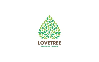Love Tree Simple Logo Style