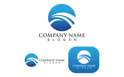 Plantilla de logotipo de puente Diseño vectorial V15