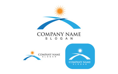 Plantilla de logotipo de puente Diseño vectorial V22