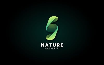 Logo met natuurkleurverloop
