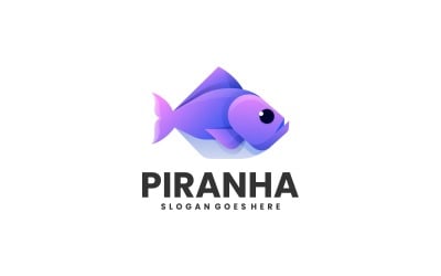 Piranha Gradient Logo Style