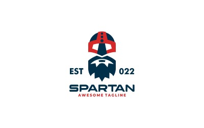 Спартанський простий шаблон логотипу