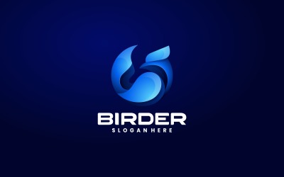 Vector Bird Color Gradient Logo šablona