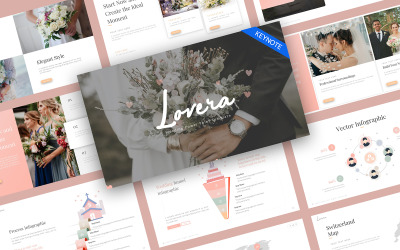 Lovely Wedding Minimalist Keynote Template